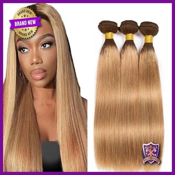 Brazilian Human Hair Extensions 12-16 Inch Straight Double Weft Bundles